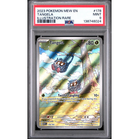 2023 POKEMON 151 TANGELA ILLUSTRATION RARE 178/165 PSA 9