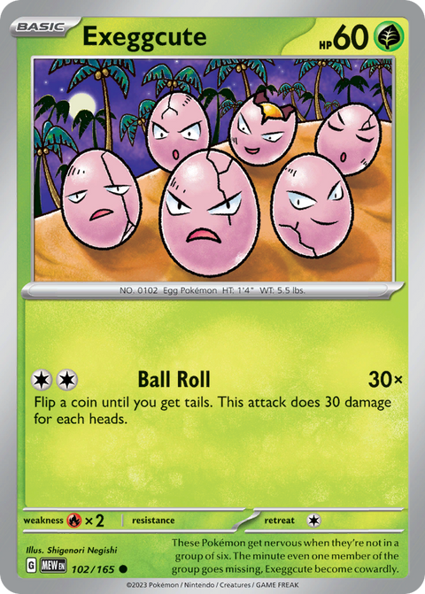 Exeggcute - 102/165