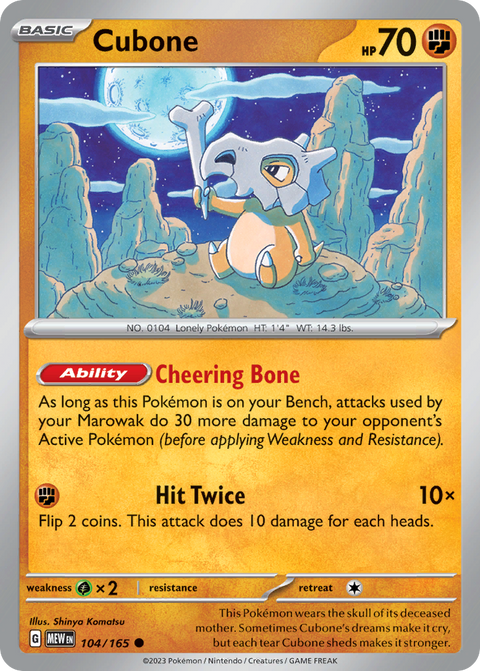 Cubone - 104/165
