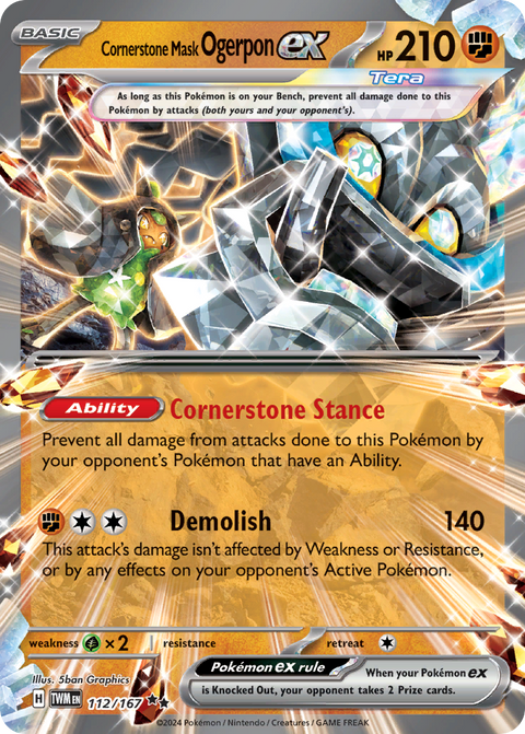 Cornerstone Mask Ogerpon EX - 112/167