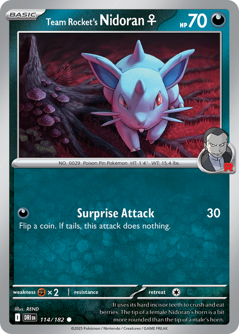 Team Rocket's Nidoran♀ - 114/182