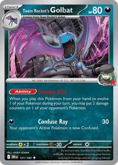Team Rocket's Golbat - 121/182
