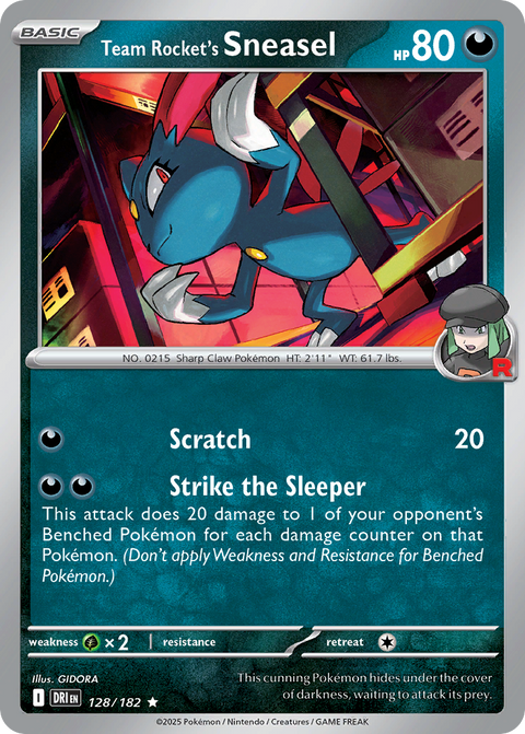 Team Rocket's Sneasel - 128/182
