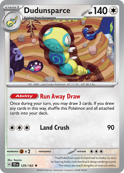 Dudunsparce - 129/162