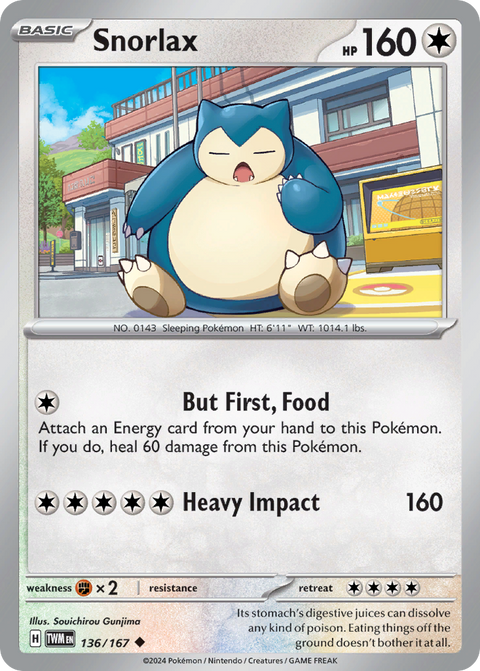 Snorlax - 136/167