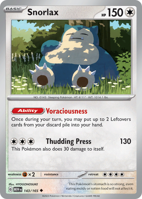 Snorlax - 143/165