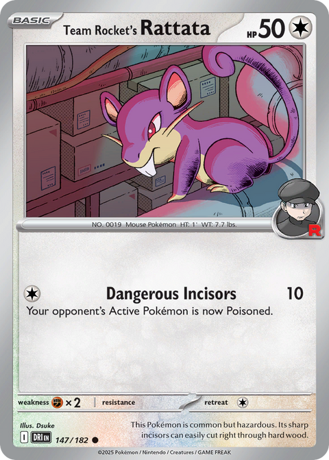 Team Rocket's Rattata - 147/182