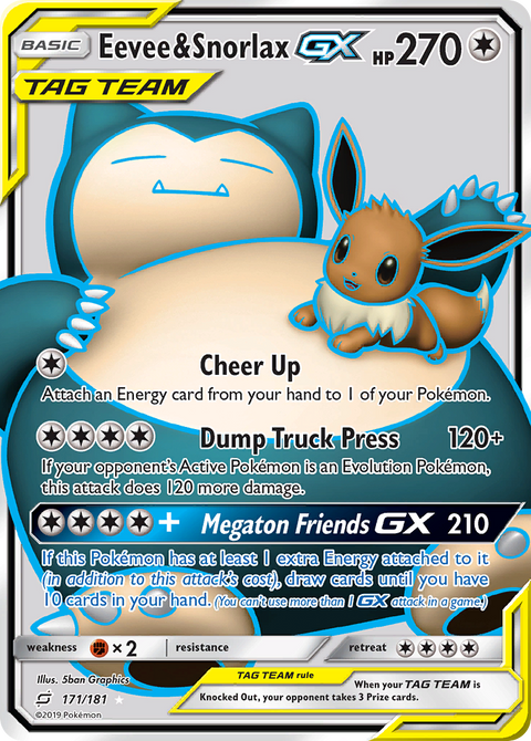 Eevee & Snorlax GX - 171/181