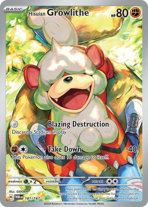Hisuian Growlithe - 181/167