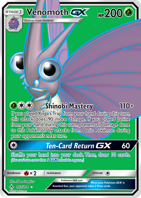 Venomoth GX - 193/214
