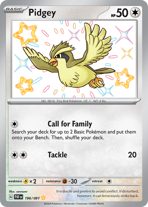 Pidgey - 196/091
