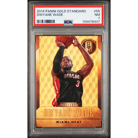 2014 PANINI GOLD STANDARD DWAYNE WADE 55 PSA 7