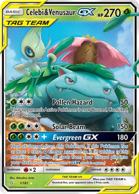 Celebi & Venusaur GX - 1/181