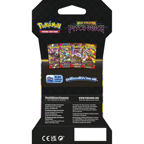 Pokemon TCG: Mega Evolution Pitch Black - Sleeved Booster Pack