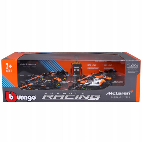 bBurago: Formula Racing McLaren - #4 Lando Norris 4 Car Pack