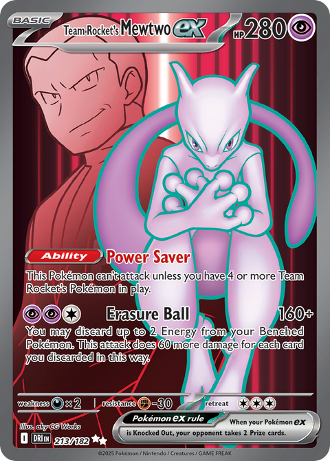 Team Rocket's Mewtwo EX - 213/182