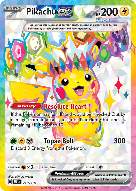 Pikachu EX - 219/191