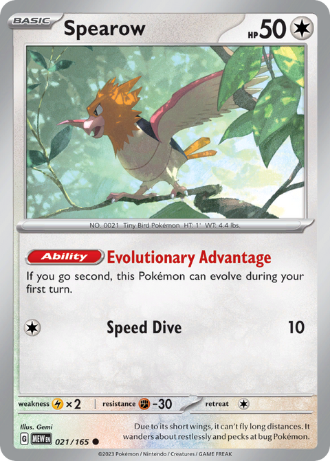 Spearow - 021/165