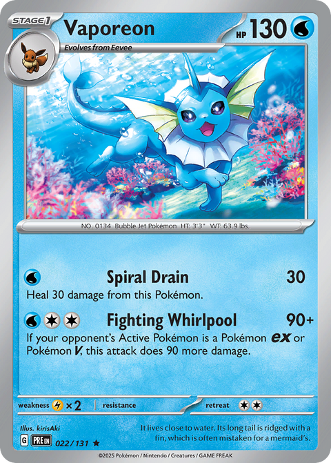 Vaporeon - 022/131