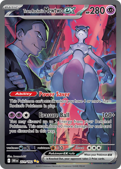 Team Rocket's Mewtwo EX - 231/182