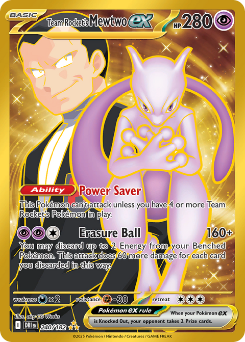 Team Rocket's Mewtwo EX - 240/182