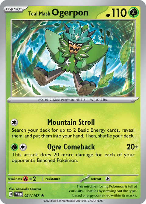 Teal Mask Ogerpon - 024/167