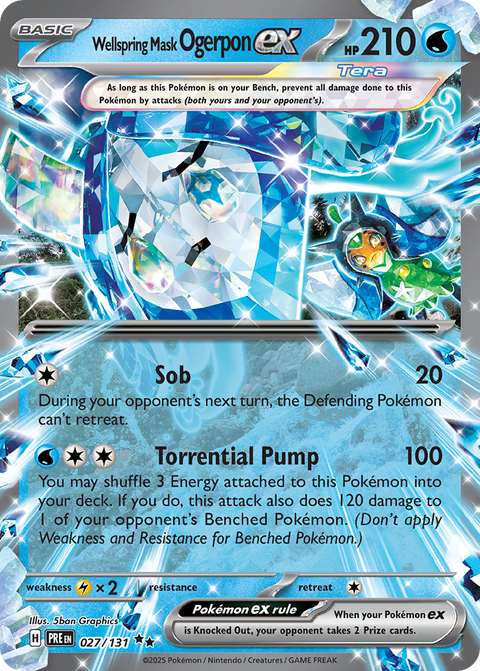 Wellspring Mask Ogerpon EX - 027/131