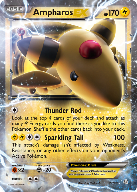 Ampharos EX - 27/98