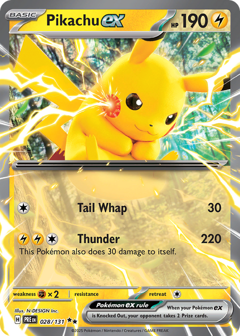Pikachu EX - 028/131