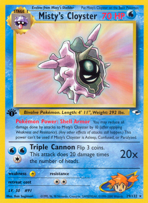 Misty's Cloyster - 29/132 (1st Edition)