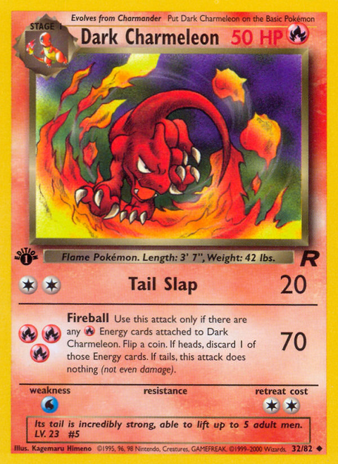 Dark Charmeleon - 32/82 (1st Edition)