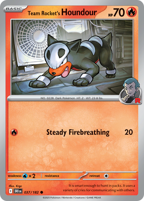 Team Rocket's Houndour - 037/182