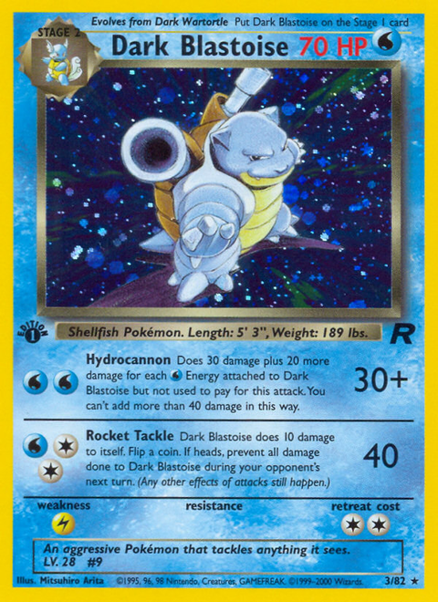 Dark Blastoise - 3/82 (1st Edition)