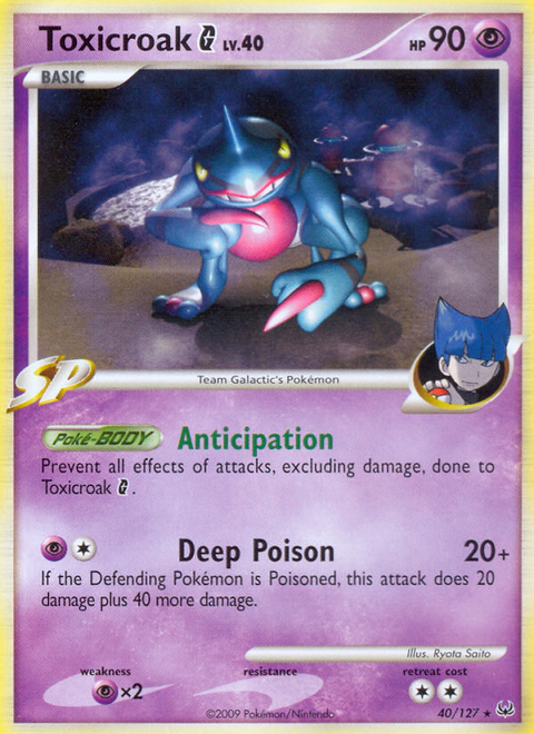 Toxicroak Pokémon G - 40/127