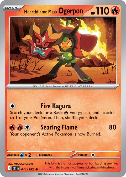 Hearthflame Mask Ogerpon - 044/182