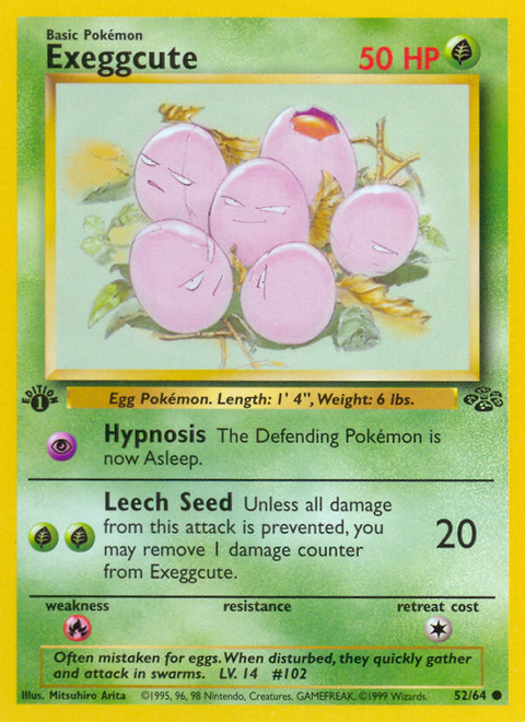 Exeggcute - 52/64 (1st Edition)