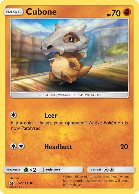 Cubone - 52/111