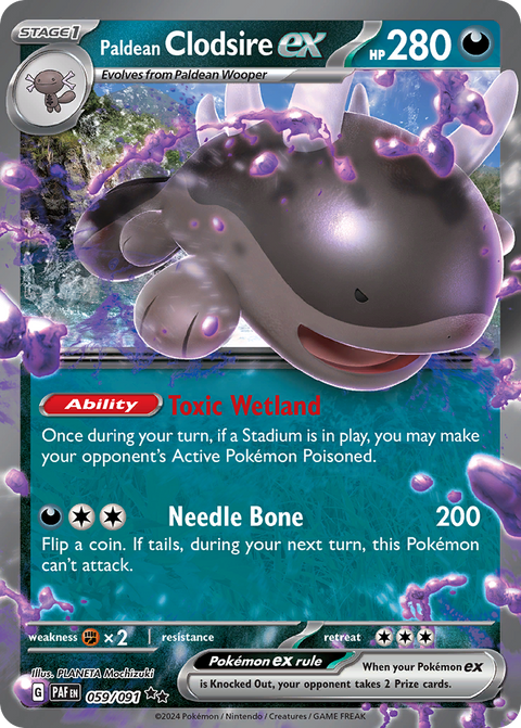 Paldean Clodsire EX - 059/091