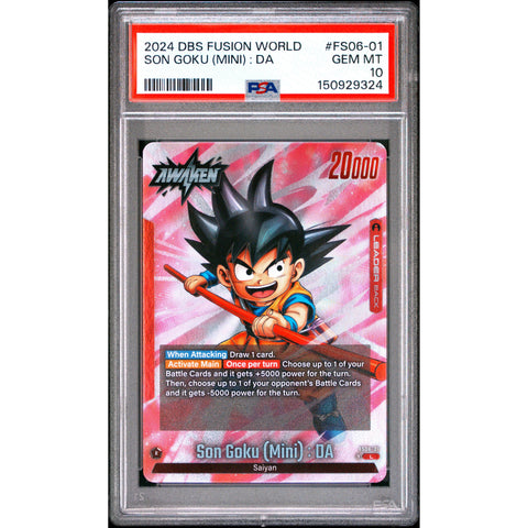 2024 DRAGON BALL SON GOKU (MINI) : DA FS06-01/97 PSA 10