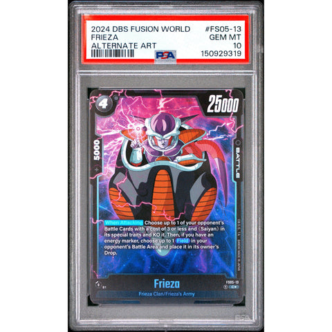 2024 DRAGON BALL FRIEZA ALTERNATE ART FS05-13 PSA 10