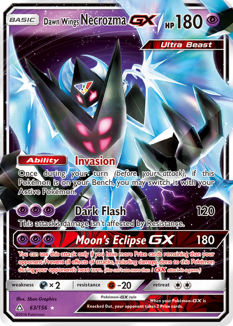 Dawn Wings Necrozma GX - 63/156
