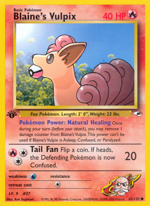 Blaine's Vulpix - 65/132 (1st Edition)