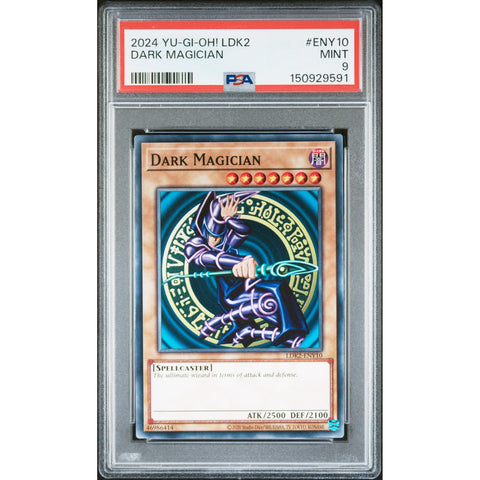 2024 YUGIOH LEGENDARY DECKS II DARK MAGICIAN ENY10 PSA 9