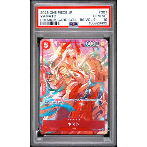 2025 ONE PIECE JAPANESE YAMATO EB01-007 PSA 10