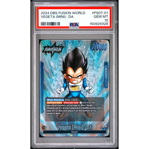 2024 DRAGON BALL VEGETA (MINI) : DA FS07-01/97 PSA 10