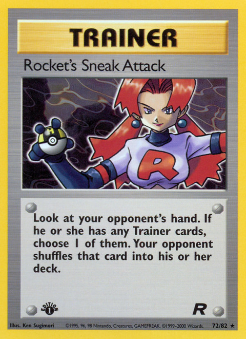 Rocket's Sneak Attack - 72/82 (1st Edition)