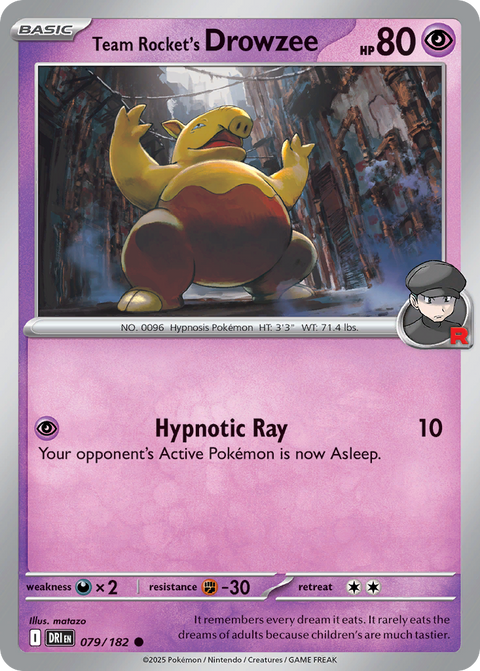 Team Rocket's Drowzee - 079/182