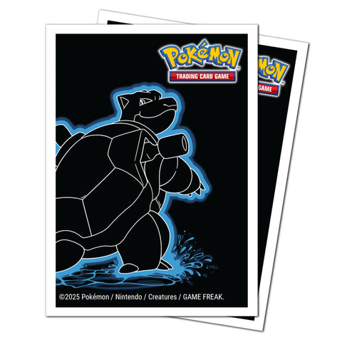 Ultra PRO - Pokémon TCG Neon Kanto 105ct Apex Deck Protector Sleeves Blastoise