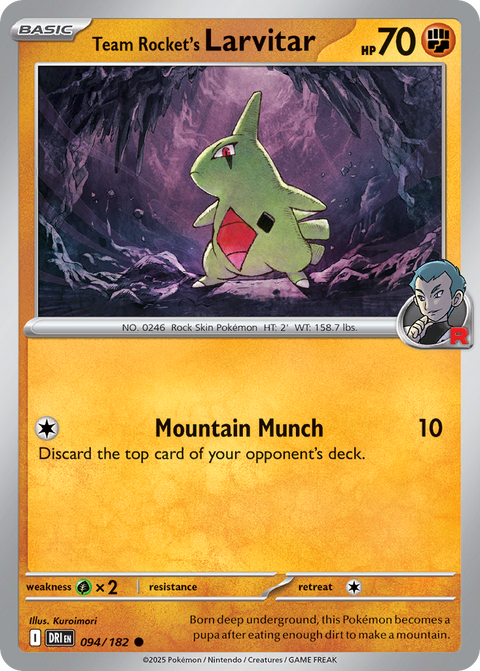 Team Rocket's Larvitar - 094/182