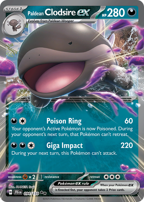 Paldean Clodsire EX - 094/159